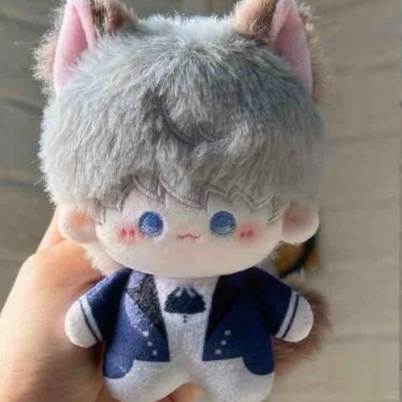Love and DeepspacePlush Doll Keychain Wolf Ear Hair Cute Soft Stuffed Toy Bag Charm Pendant for Backpack