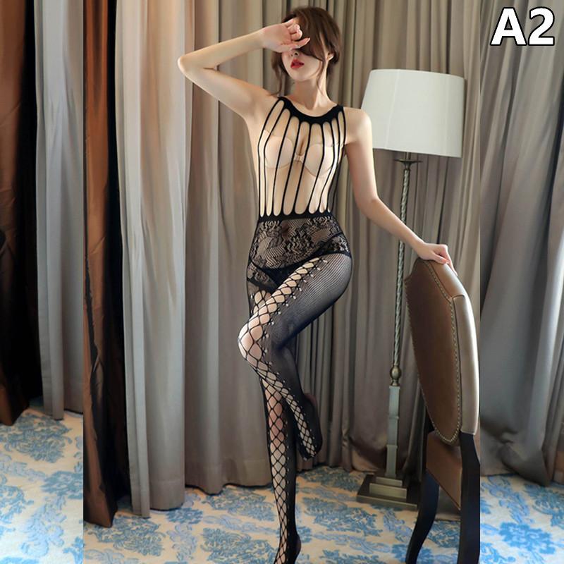 Fishnet Bodysuit Women Plus Size Lingerie Sexy Crotchless Tights BodyStockings Erotic Mesh Teddies Underwear Xxxxl Body Stocking