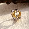 Chenhe Jewelry European and American Accessories Wear Stainless Steel Color Matching Rings Women's Premium Sense Does Not Fade Titanium Steel Rings