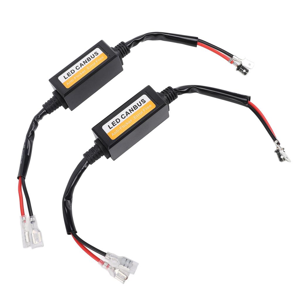 2Pcs LED Headlight Decoder 35W Water Resistant Anti Flickering Harness Warning Error Canbus Decoder 
