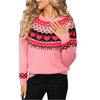 Ladies' Fashionable Heart-shaped Sweater, Loose And Versatile Valentine's Day Knitted Pullover Sweater
