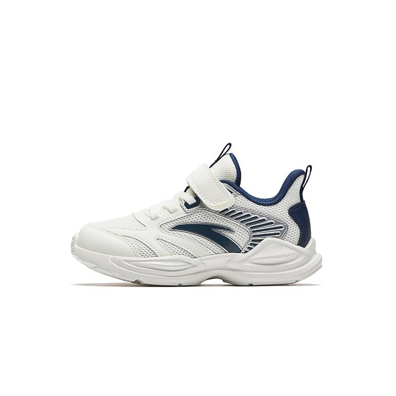 Anta Kids Synthetic Leather Fabric Trendy Fashion Comfortable Versatile Breathable Lightweight Shock Absorbing Low Top Kids Running Shoes A12439952H-7