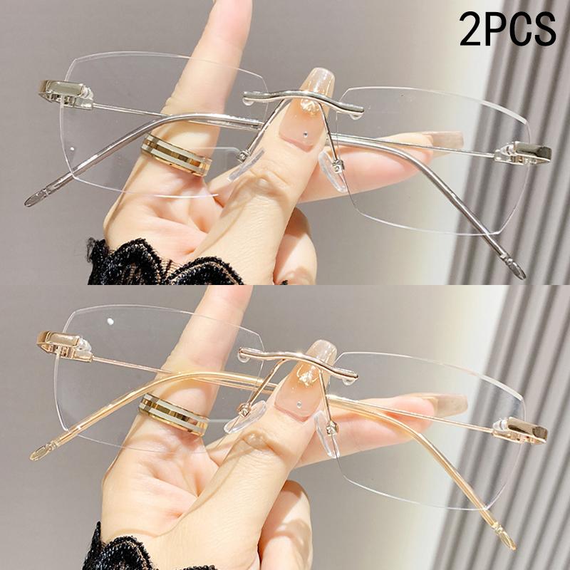 

2/3PCS Color-changing Photochromic Nearsighted Glasses Without Frames Stylish For Men.3322 -2.25