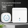 Smart Wireless Doorbell with Long-Range Remote, Flashing Light, and Call Button for Elderly and Patients, 86 Type Button