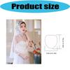 Elegant Lace Bridal Veils With Embroidery Flower Tulle Mantilla Women Church Shawl Wrap For Wedding And Special Occasion