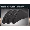Neuer 4-teiliger Heckstoßfänger unterer Diffusor Lippe PVC-Material Haifischflossen-Spoiler für alle Autos