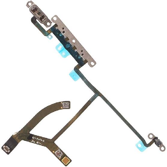Power On Off and LED Flash Light Flex Cable Assembly with Metal Bracket Replacement for iPhone Xs Max (for iPhone Xs MAX)