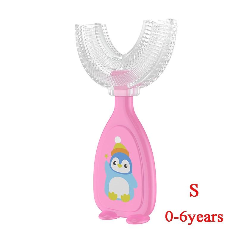 1pc Baby Toothbrush 360 Degree Child Toothbrush Teethers Soft Food Grade Silicone Baby Dental Care Training Toothbrush