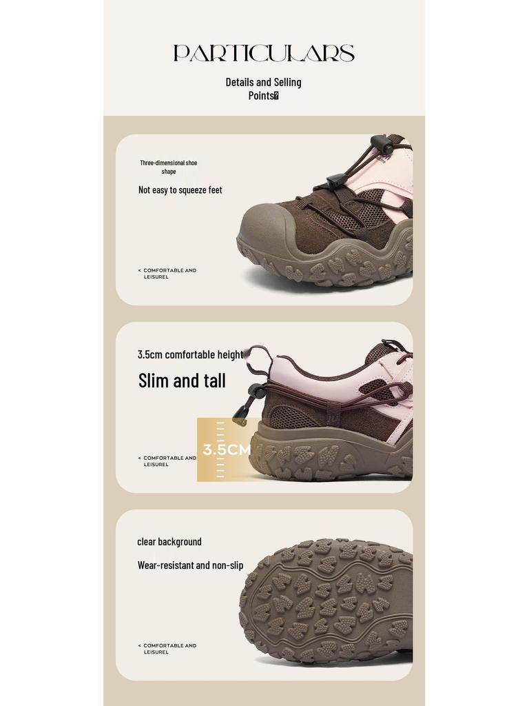 Augusden Women's 2025 Autumn Casual Hiking Shoes - Thick Sole Running & Dad Shoes