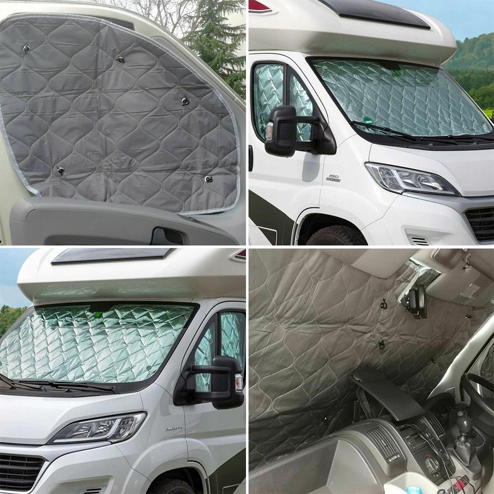 Car Sun Visors For Fiat Ducato 2006-2022 Internal Thermal Blinds 7 Layers Cover Windscreen Auto Sunshades Interior Accessories