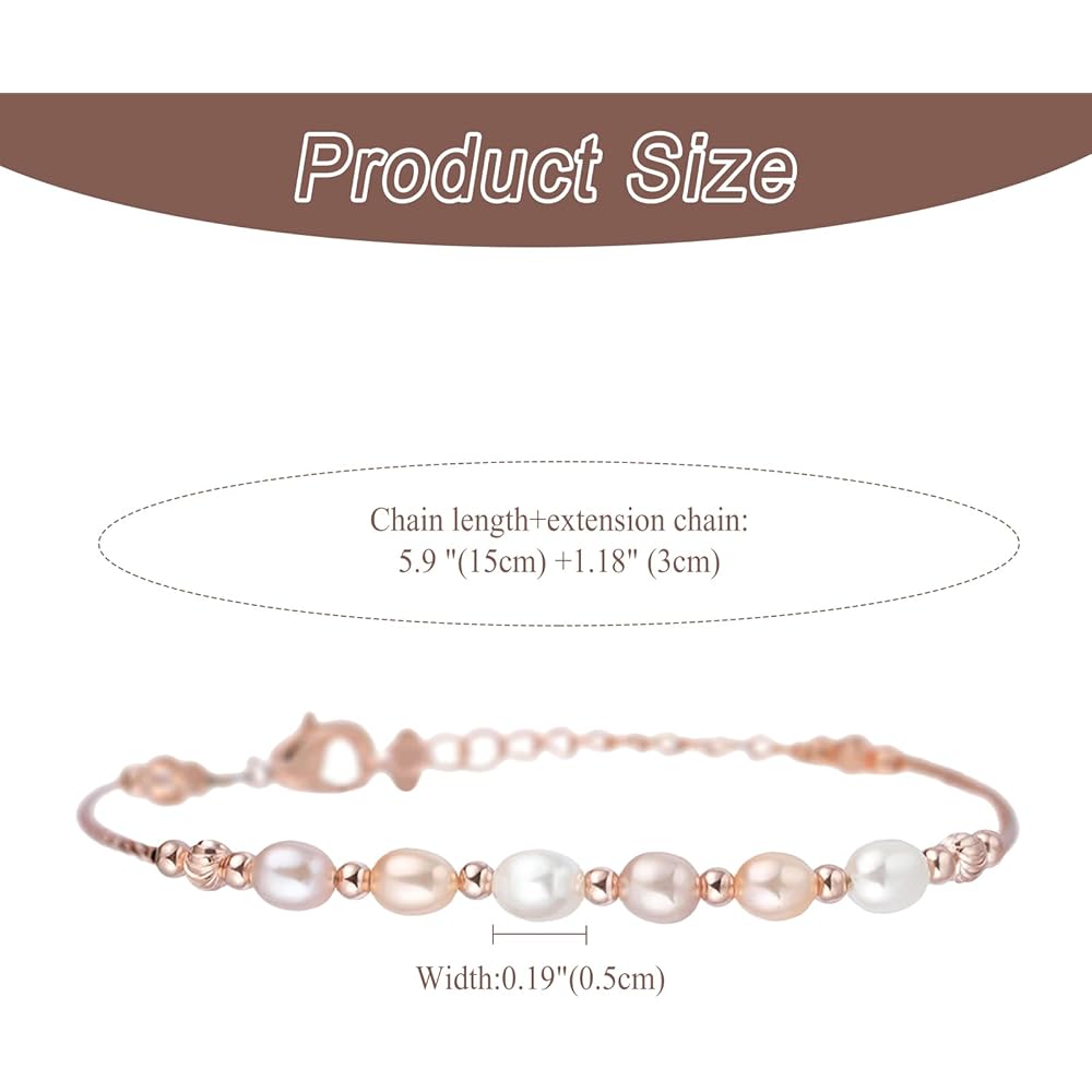 "Fashion Pearl Bracelet Watch Analog Display 3ATM Waterproof Stainless Steel Bangle Rose Gold Women's Accessories"