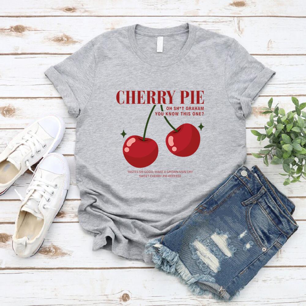 Kirschkuchen Off Campus Series Merch T-Shirt Graham Shirt Retro Hockey Romantik Grafik-T-Shirt Damen Kurzarm-T-Shirts Sommer Oberteile
