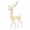 VidaXL Renne de Décoration de Noël Décoration de Vacances Renne Lumineux Jardin Patio Arrière-cour Extérieur Acrylique 140 329784
