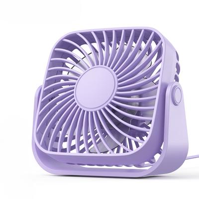 3 Geschwindigkeiten Leiser Schreibtisch Tisch Persönlicher Ventilator 360° Verstellung Standventilatoren für Zimmer Zuhause TOPK 4 Zoll USB Mini Tragbarer Ventilator für Camping