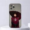 Custodia per Telefono con Album di L-Lady G-Gaga Per iPhone 16,15,14,13,12,11,Plus,Pro Max,XS,X,XR,SE,Mini,8,7 Cover Nera in Morbido Silicone