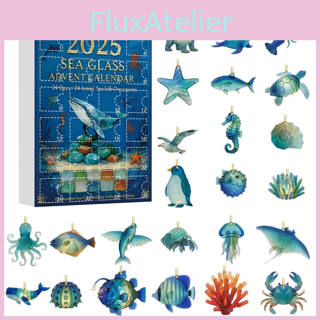 Christmas Holiday Acrylic Marine Animal Decor Set For Tree And Party Decorations