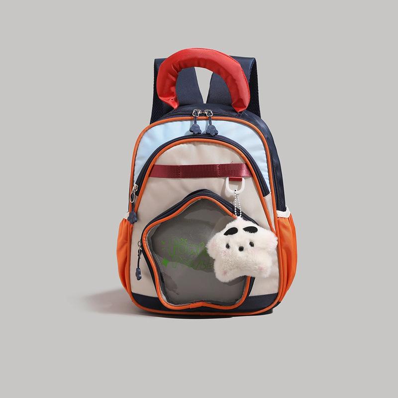 Schoolbag a high-value cartoon color matching children's backpack boys and girls 1011 new kindergarten going out schoolbag