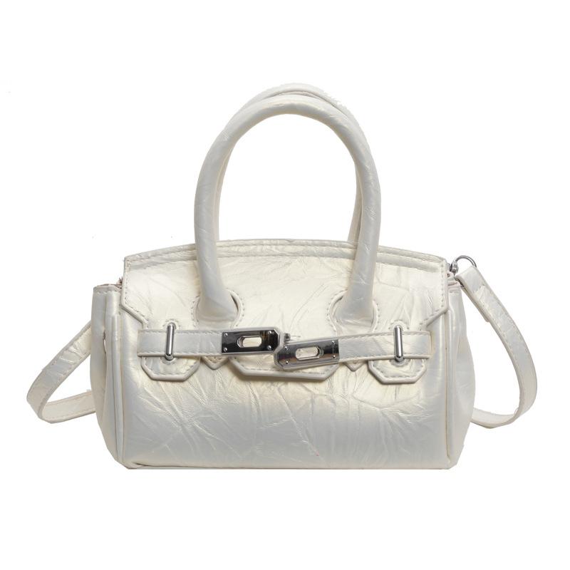 High-texture bag, new Yozi portable platinum bag, pearlescent glossy shoulder messenger bag.
