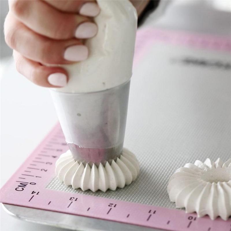 1 Pieza Acero Inoxidable Boquilla para Manga Pastelera Glaseado Decoración de Pasteles Crema Punta de Pastelería Herramientas para Pastel Fondant Horneado