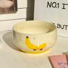 Ins Cute Ceramic Rice Bowl High Value Fruit Dessert Bowl Tableware Set Gift Box Housewarming Gift