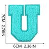Xiao Tian Colorful 7cm Chenille A-Z Alphabet Embroidered Cloth Patch for Bags