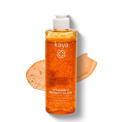 Kaya Vitamin C Infinity Glow Shower Gel | Dermatologist-Developed with 22 Years of Expertise | Brightening & Antioxidant Body Wash with Ascomate-C™