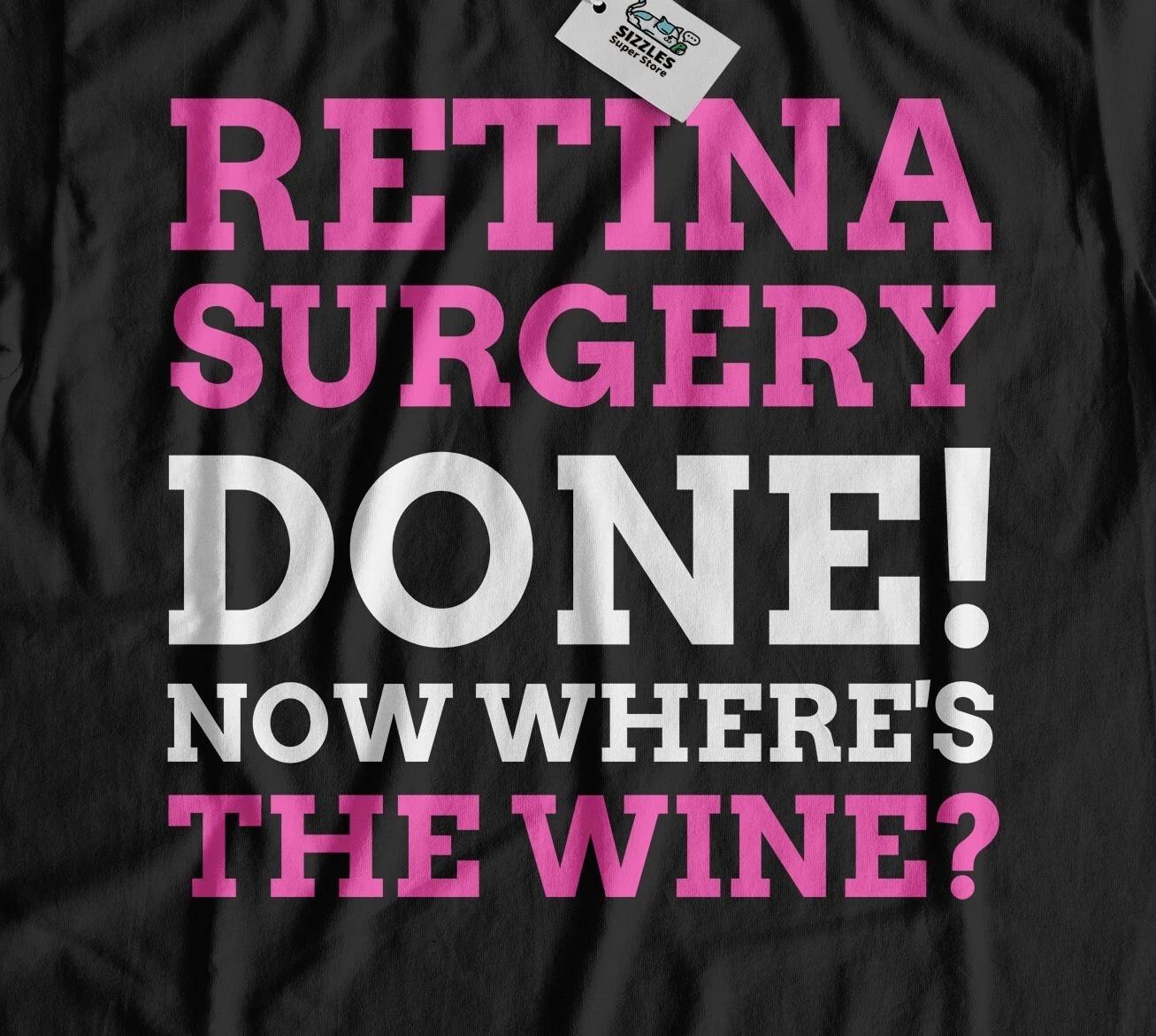 Unisex Funny Retina Surgery T-Shirt Vitrectomy & Scleral Buckle Gifts S
