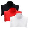 3 Pcs Fake Turtleneck Dickey Detachable Collars Set Half Top Mock Blouse Collar for Women Men Casual