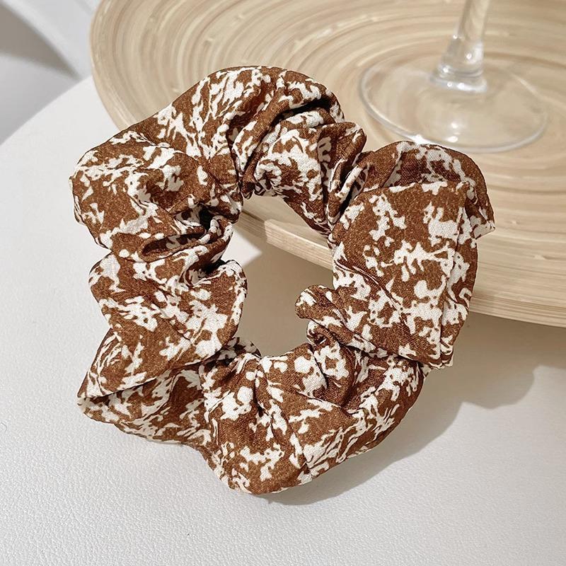 

Дизайнерские эластичные резинки для волос, шарф, женский шелковый держатель для хвоста, резиновые пучки волос для девочек, резинка для волос, черные резинки для волос, корейский головной убор Size fits all