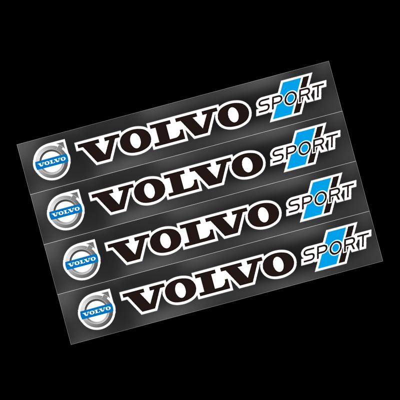 4Pcs Car Emblem Stickers Auto Logo Body Decoration Decal For Volvo ES90 EC40 EX40 EM90 XC90 V90 V60 XC60 V40 S80 S60 S90 C40 XC4