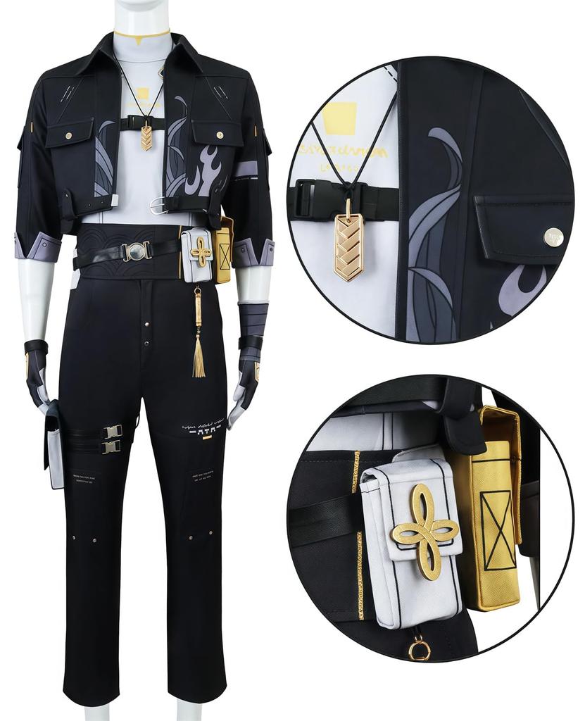 Wuthering Waves Wanderer Cosplay Costume for Wuthering Waves Wanderer Male Protagonist Popular Game Costume for Photoshoots [NOKIJP] Men, Costume,