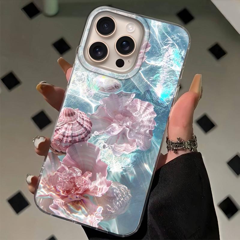 Summer Seashell Starfish Girls Women Phone Case For Apple Iphone 16 16pro 15 14 13 Pro Max 16e 12 11 7 8 Plus XR SE Fundas Cover