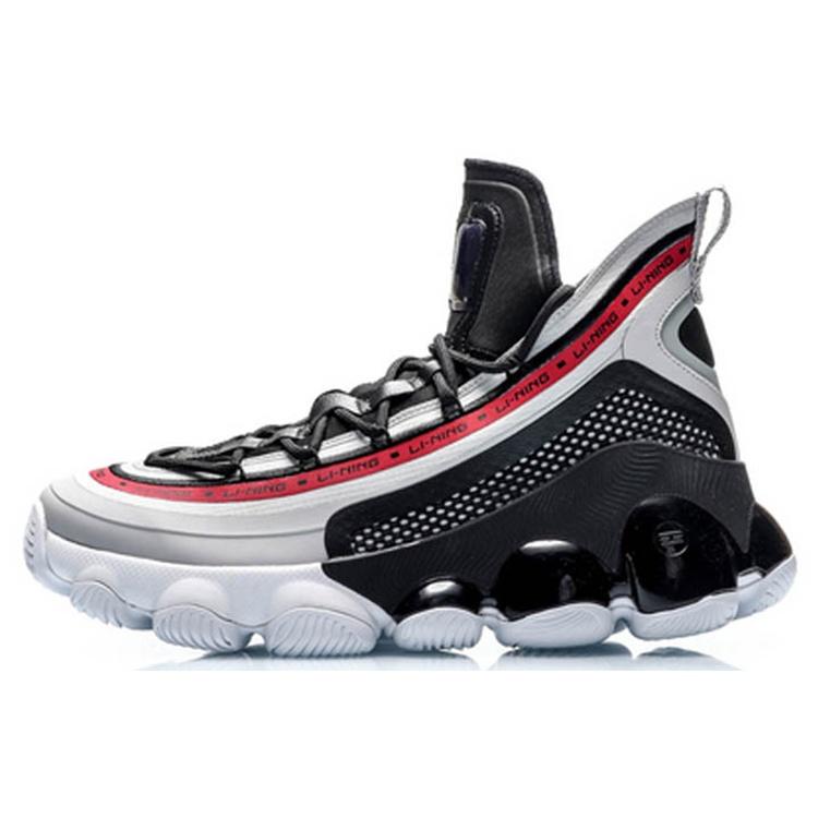 Li-Ning Classic Basketball Mid Black Red Men s AGBP127-5 EU 43