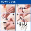 14/16/18/23pcs Caulking Nozzle Applicator Finishing Caulk Finisher Sealant Smooth Scraper Grout Kit Tool For Wall Set Accessory