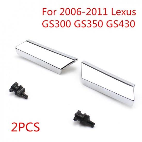 2 шт. Хромированные крышки форсунок омывателя фар для 2006-2011 Lexus GS300 GS350 GS430