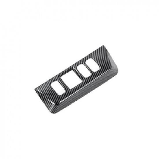 Carbon Fiber Headlight Switch Cover Trim For Mitsubishi Pajero Montero 2009-2021