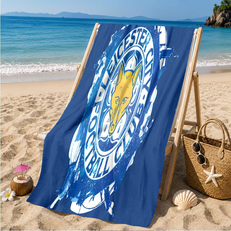 Leicester City Football Club Strandtuch Mikrofaser Strandtuch, Leicht und Schnelltrocknend, für Sommerreisen, Schwimmbad Fan Geburtstagsgeschenk