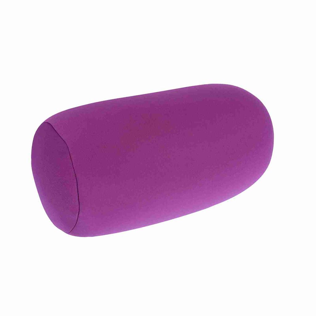 Micro Mini Microbead Back Cushion Roll Throw Pillow Travel Home Sleeping Comfortable Purple