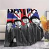 1PC Famous rock band Print FlAannel Blanket, High quality Comfortable for All Seasons, Home Decor, Warmth and Comfort