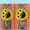 Artificial Sunflower Wall Decor Clip For Yard And Party Stage Settings