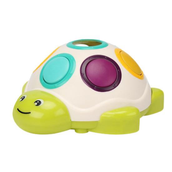 

Cartoon Turtle Push Button Toy Stress Anxiety Relief Press Button Tortoise Toy Hand-Eye Coordination Animal Finger Clicker Fidget Toy Tortoise
