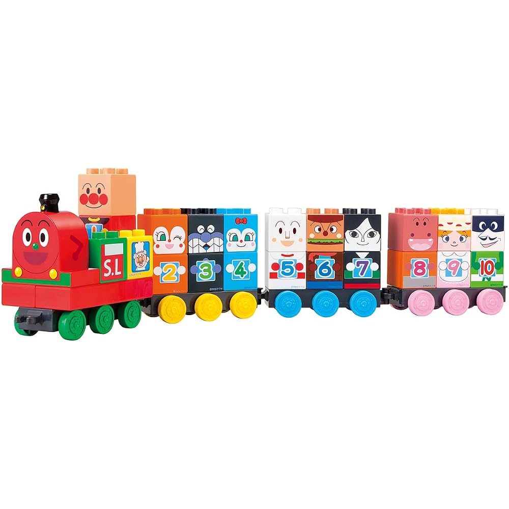 [BANDAI (BANDAI)] BlockLabo Block Lab Anpanman SL Man and 1 2 3! Suji Block Set for ages 1.5 and ...