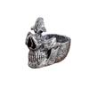 Creative Skull Glasses Stand Holder with Storage Tray for Desktop Eyeglass Frame Bracket Ornament Display