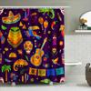 Vibrant Colorful Mexican Theme Shower Curtain For Bathroom Decor Perfect Gift Idea