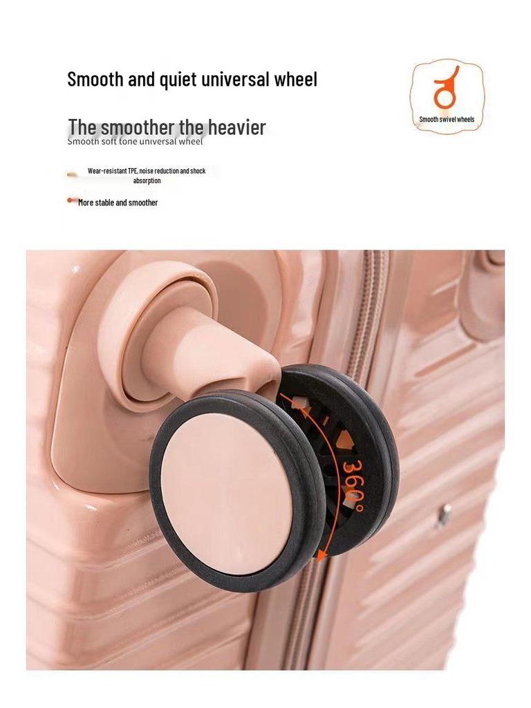 Women's Retro Large Capacity Password Suitcase - Durable Trolley Case for Student Travel