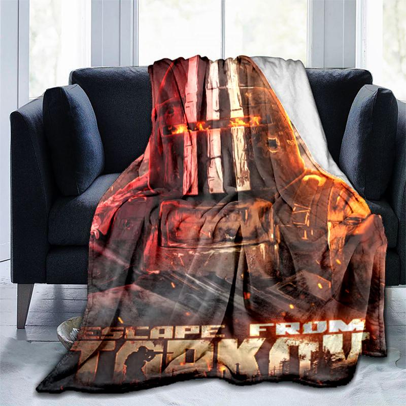 1PC Escape Tactical Camouflage Military Uniform Mask Perfect All Seasons Soft Comfortable Blanket Suitable Sofa Office Outdoor Travel Home Use