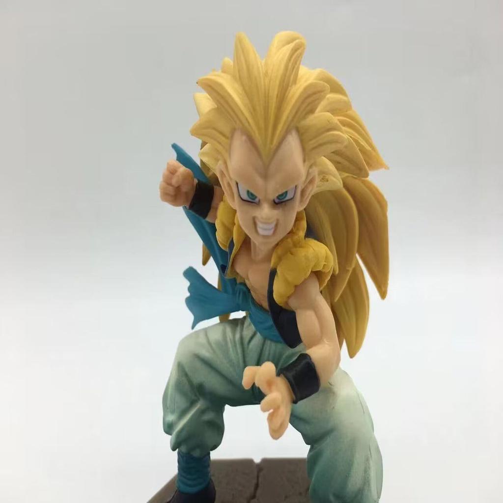 14cm Anime Dragon Ball Super Saiyan Gotenks PVC Desktop Decoration Collectible Doll Action Figure Model Toys
