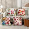 Cute S-Straw B-Berry Girl  Pillow Case Office Cushions Suitable For Sofa Car Bedroom Decorative Cushion Cover