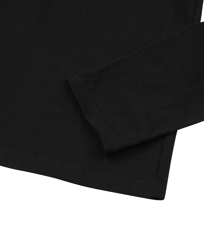 MUCENT Area Metal Logo Heart Patch Long Sleeve Tee (2 Colors)
