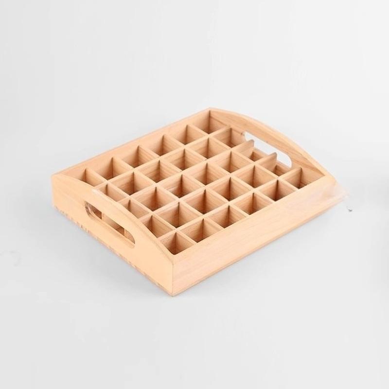 Solid Wood Gift Box Essential Oil Box Wooden 15ML Packaging Basket Style Essential Oil Tray